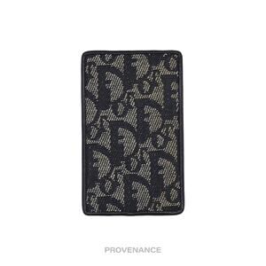 🔴 Dior Card Holder Wallet - Monogram Navy Trotter